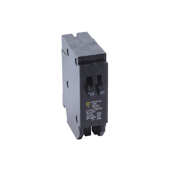 Square D Circuit Breaker, HOMT Series, 20A, 1 Pole, 120/240V AC, 10kA HOMT2020CP - main